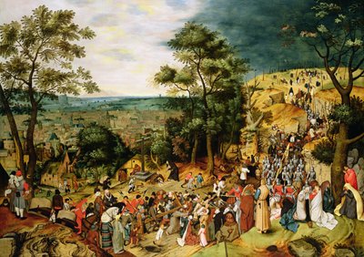 Christus auf dem Weg nach Golgatha, 1607 (Tafel) von Pieter Brueghel the Younger